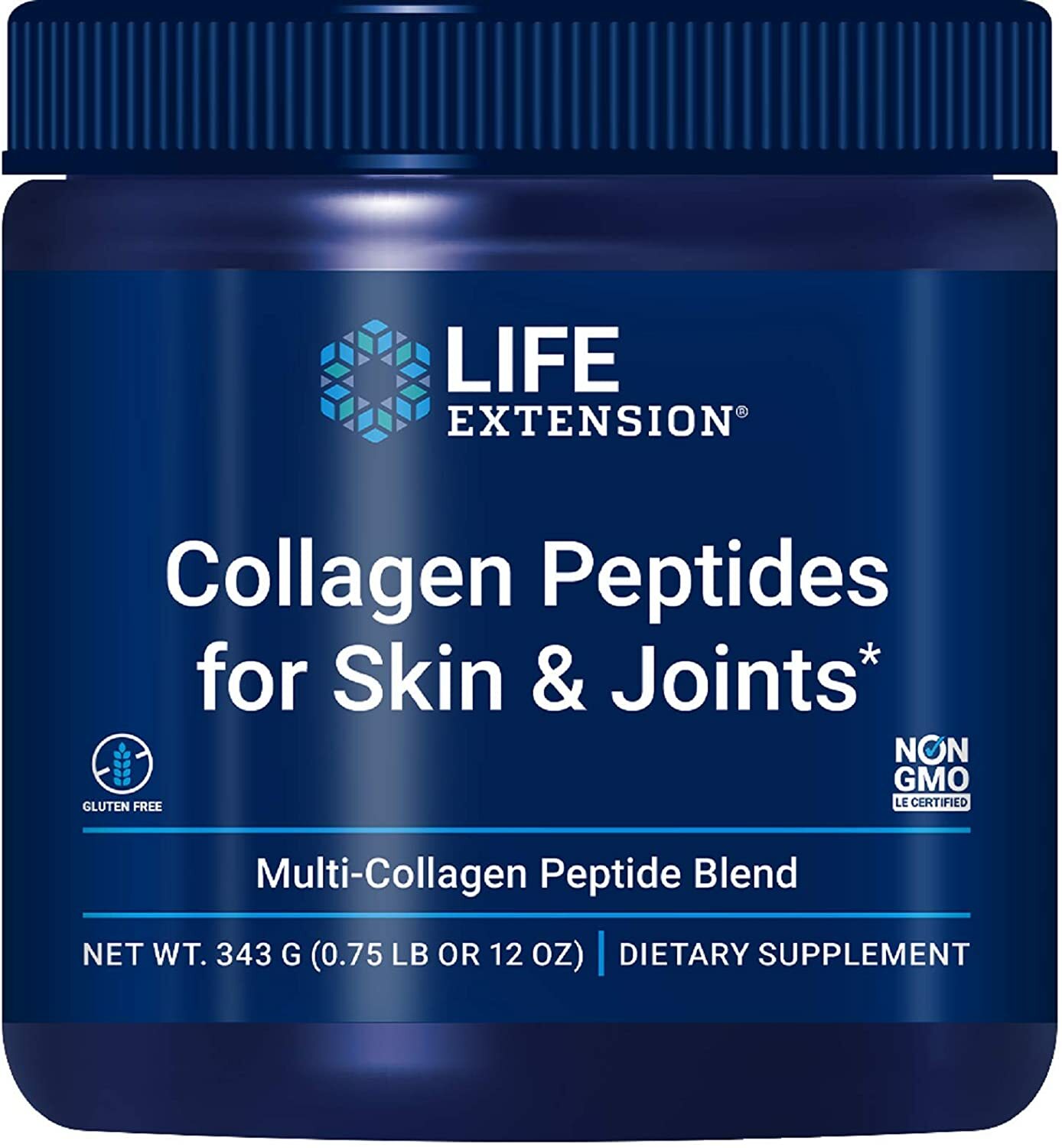 Life Extension Collagen Peptides for Skin & Joints Type I, II & III 12 Oz