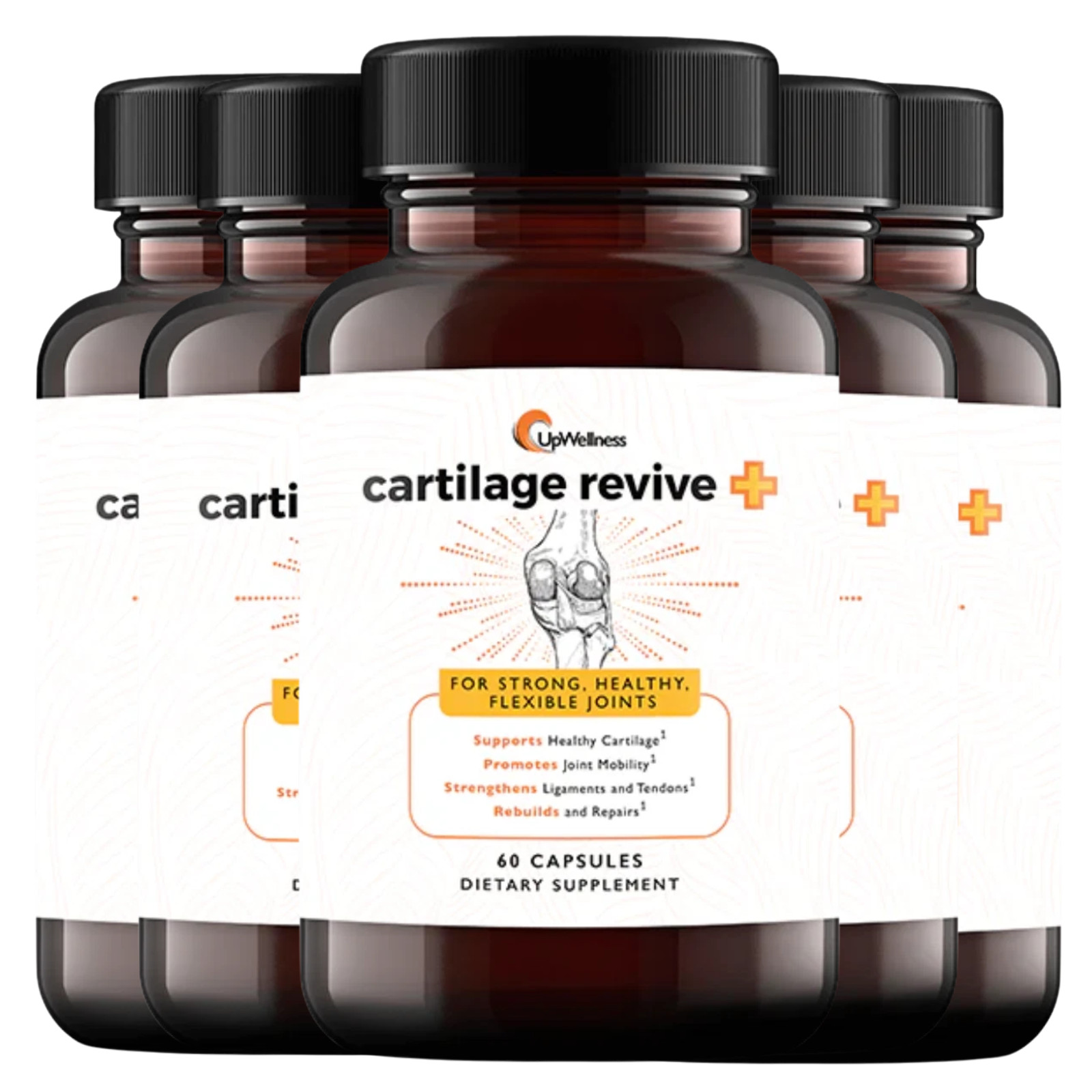 UpWellness Cartilage Revive + Joint Support Supplement for Men and Women pack 5