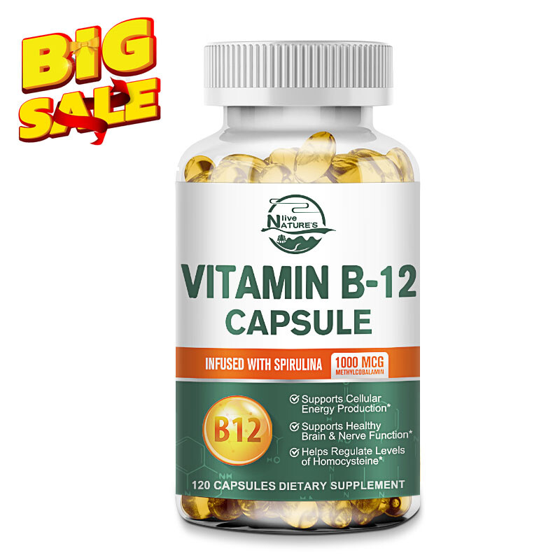 1000 Mcg Methyl B12 Vitamin B12 Capsule For Mood, Heart & Eye Health Softgels