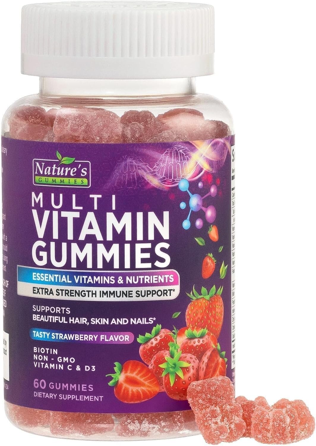 Multivitamin Gummies for Adults Extra Strength – Natural Complete Daily Gummy