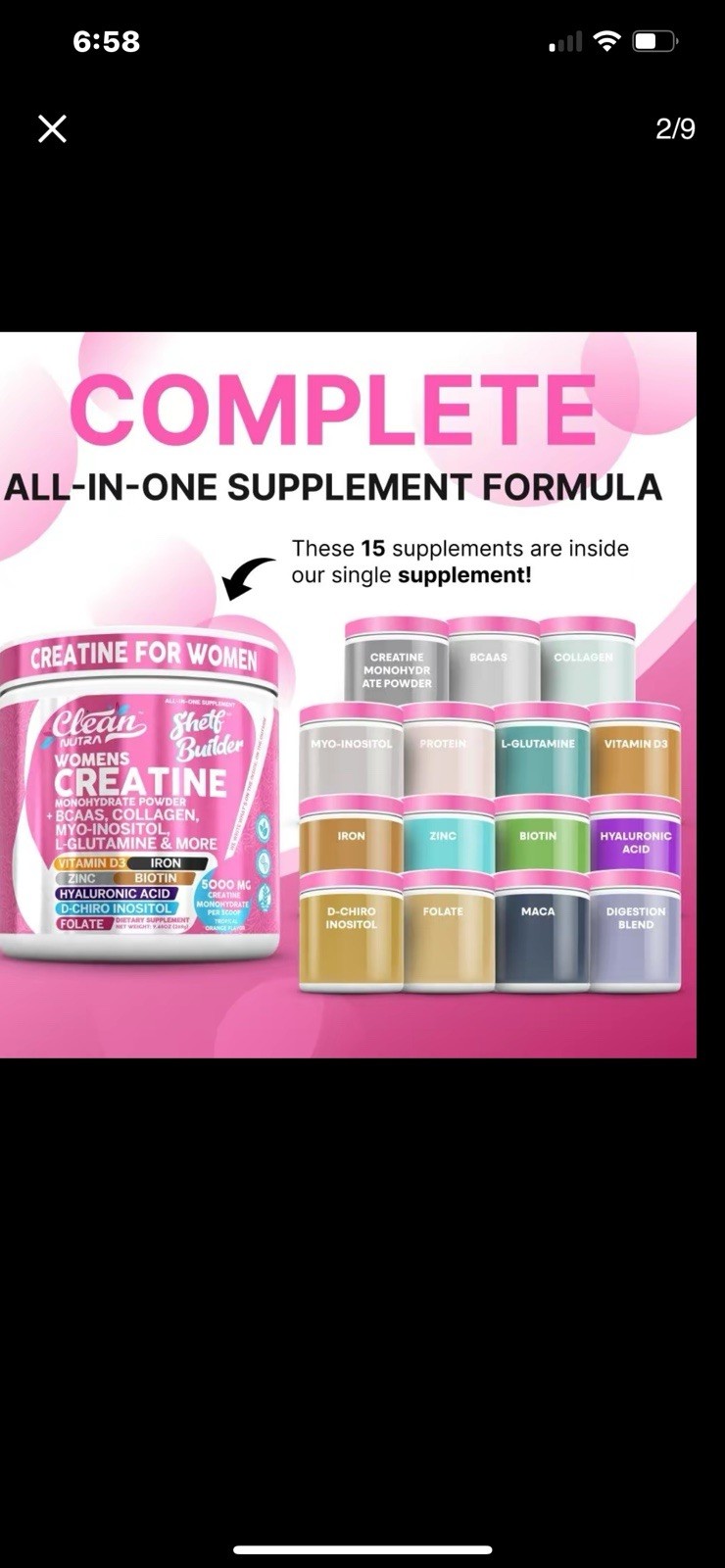 Creatine For Women’s Clean Nutra Creatine Monohydrate 15 Supplements