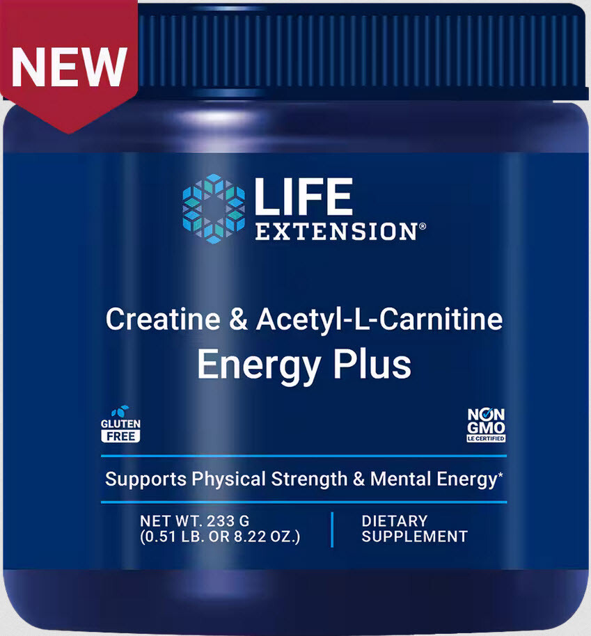 CREATINE & ACETYL- L-CARNITINE ENERGY PLUS STRENGTH ENERGY 7000mg LIFE EXTENSION