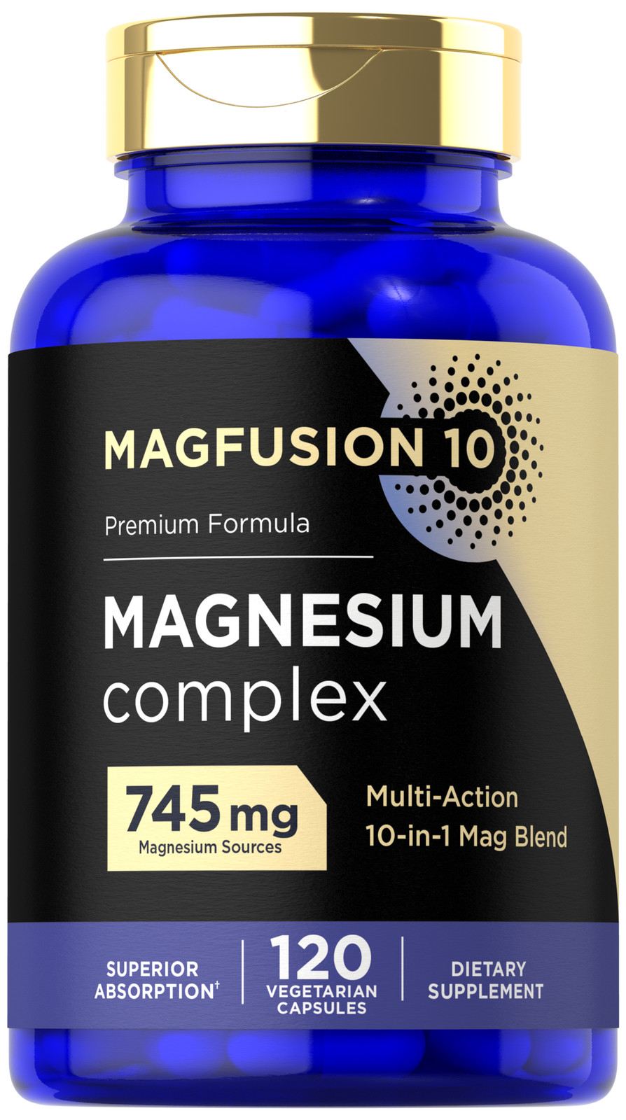 Magnesium Complex 745mg | 120 Count | 10 in 1 Blend | Vegetarian | by Magfusion