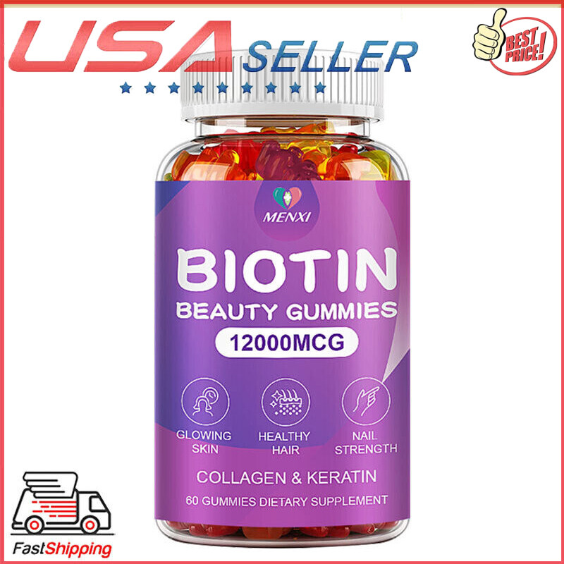 Collagen Vitamin Gummies for Hair, Skin, and Nails, Premium Collagen Supplement