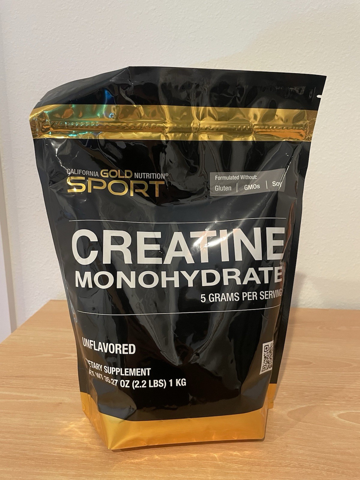 California Gold Nutrition, Sport, Creatine Monohydrate, Unflavored, 2.2 lbs