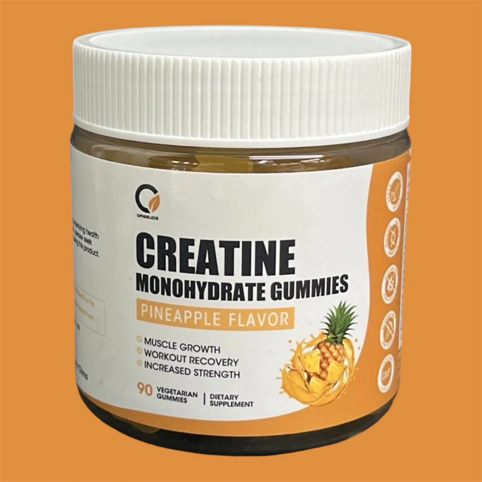 Creatine Monohydrate Gummies 3000mg, Pre-Workout Energy Boost – 90 Gummies