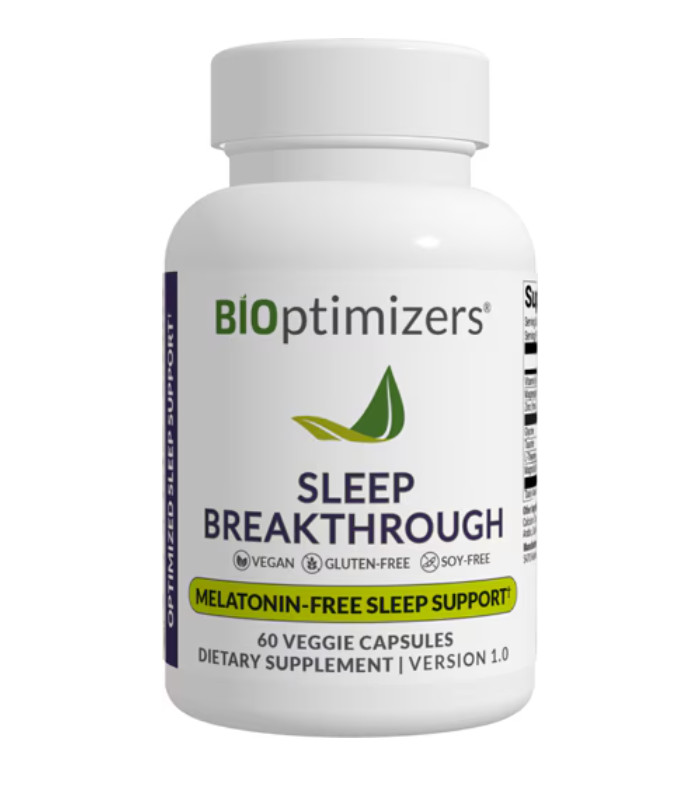 BiOptimizers Sleep Breakthrough 60 Veggie Capsules Sleep Support FREE SHIPPING