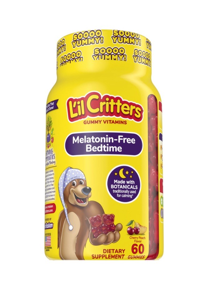 L’il Critters Melatonin-Free Bedtime Supplement for Kids 60 Gummies – Exp 5/26