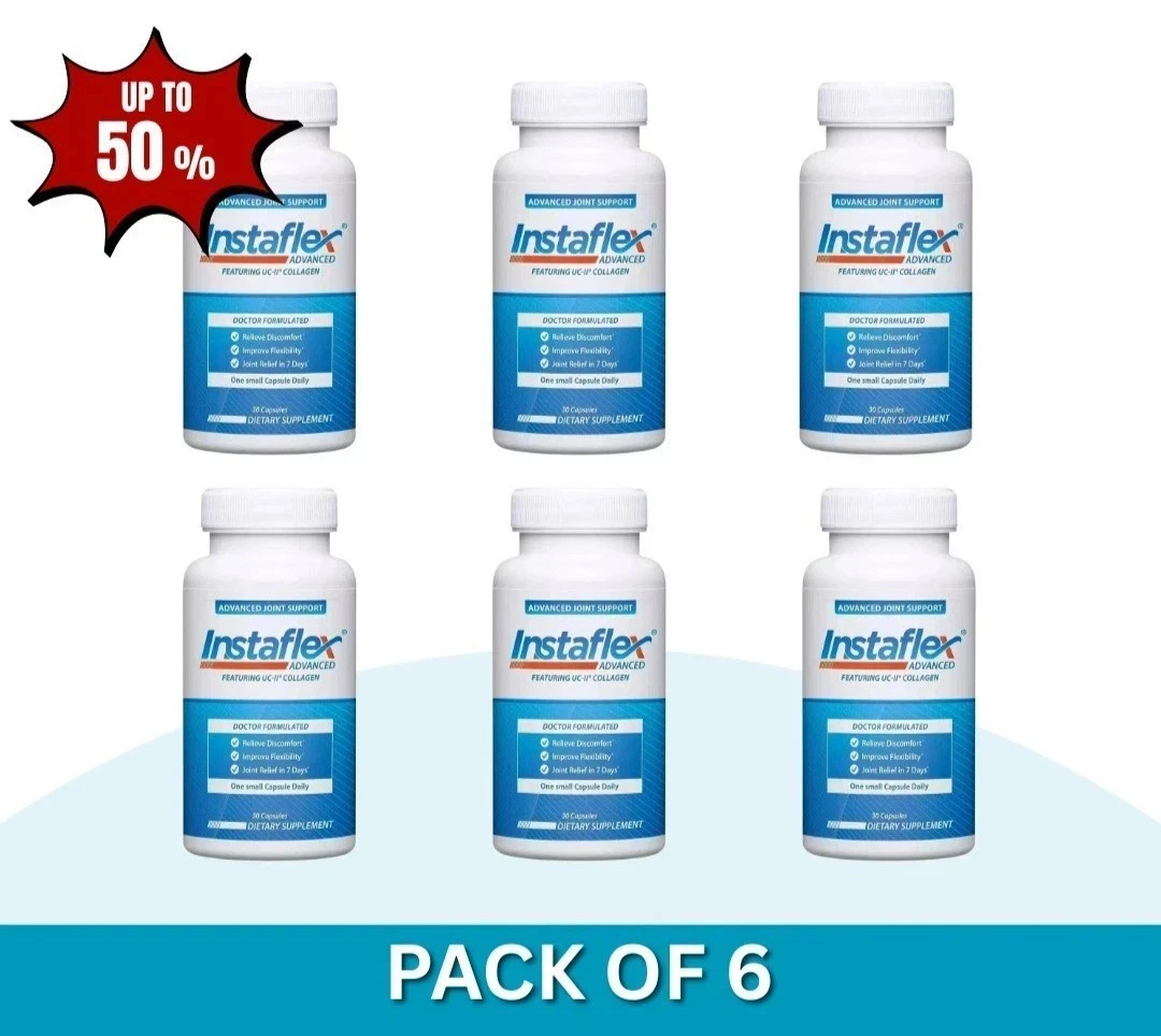 Instaflex Advanced Joint Support Doctor Formulated 30 Capsules Exp 2027 (6-Pack)