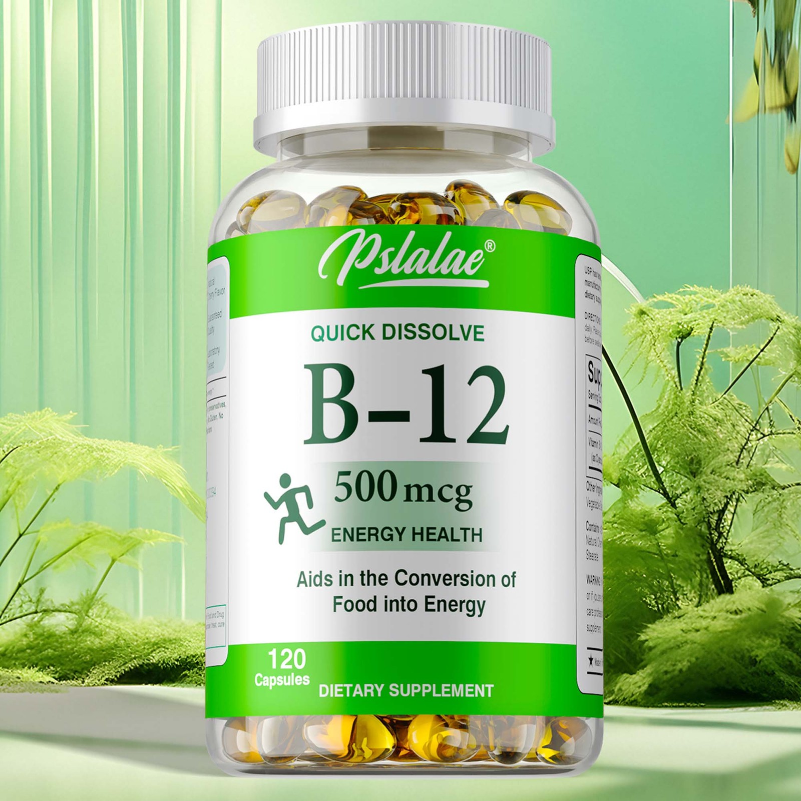 Vitamin B12 500mcg – Supports Brain, Metabolism, and Nervous System Health