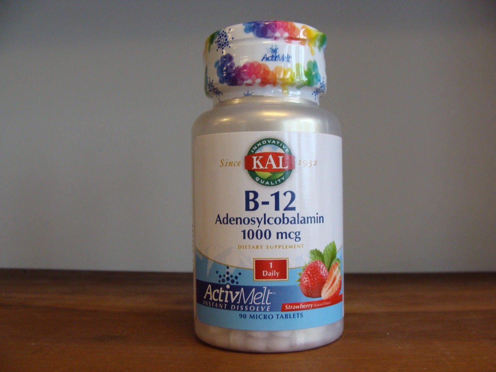 Adenosylcobalamin B12 KAL 1000 mcg 90 Micro Tablets Vitamin B12