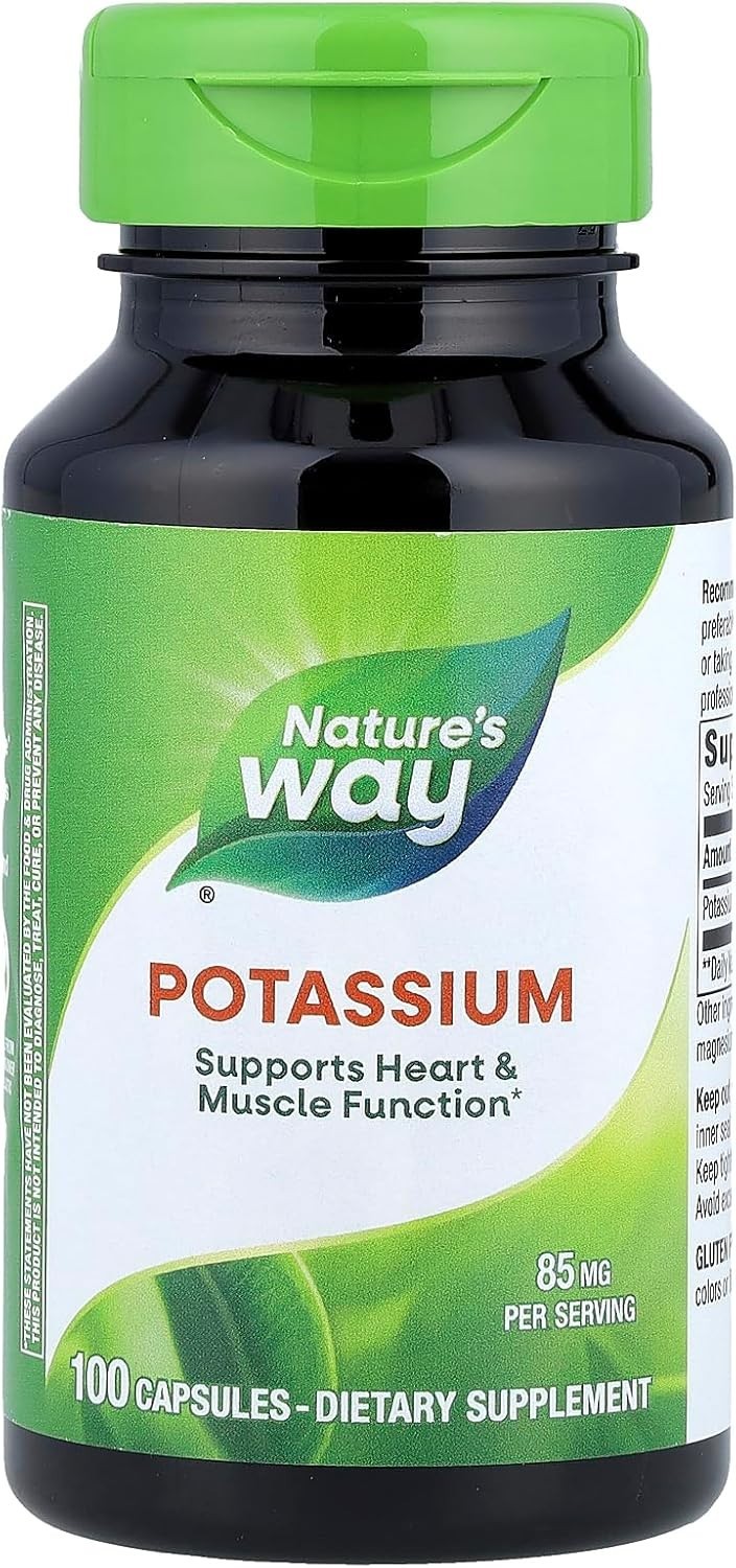Nature’s Way Potassium Complex, 99 mg per Serving, 100 Capsules