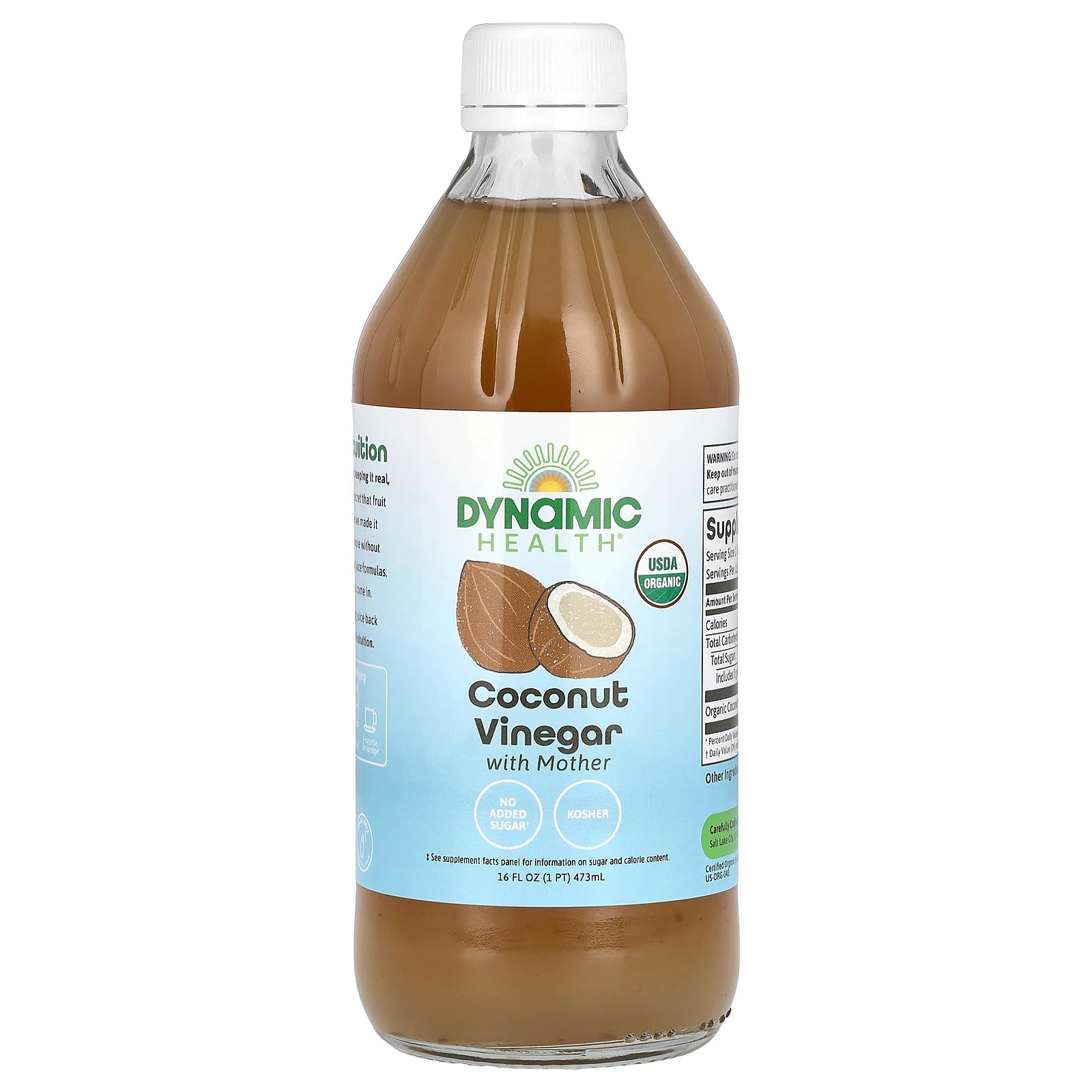 Coconut Vinegar with Mother, 16 fl oz (473 ml)