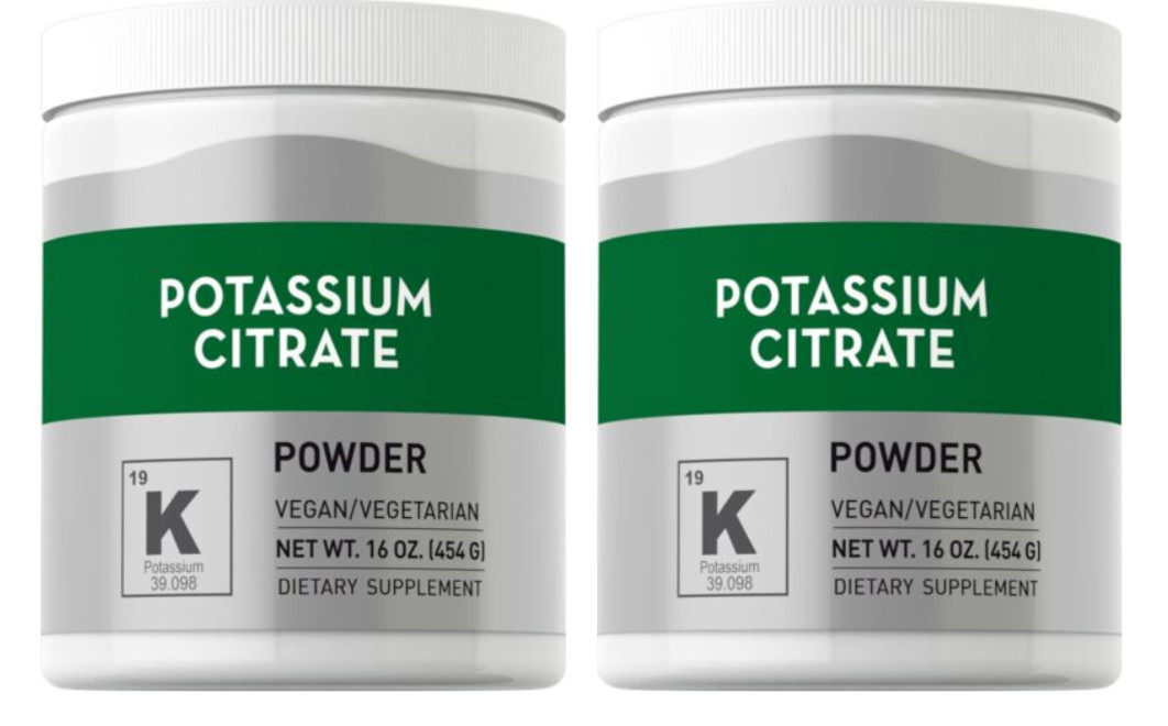 Potassium Citrate Powder 2X1lb (454gms) No Gluten NON GMO No Preservatives/Vegan