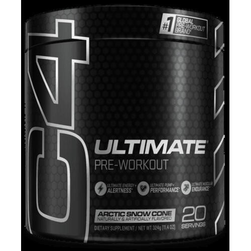 Cellucor C4 Ultimate Pre-Workout Powder  Arctic Snow Cone  20 Servings