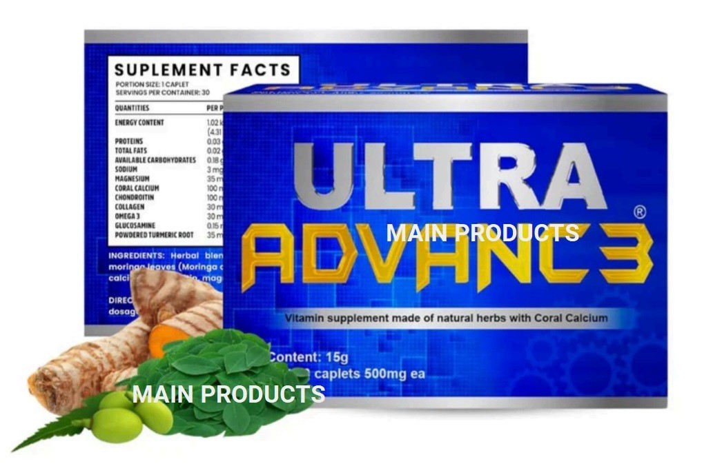 Ultra Advance 3 Original – Herbs of Traditional Use 30 Capsules 500mg. Blue box