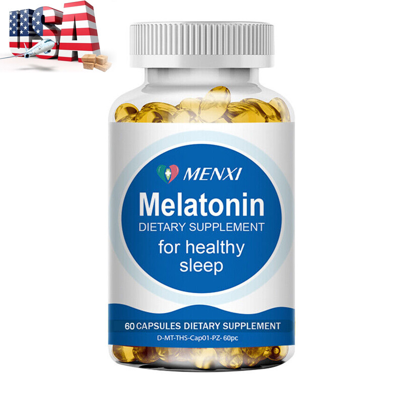 Melatonin Capsules Sleep Health Improve Sleeping Relieve Stress Supplement 5mg