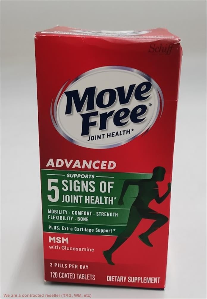 Move Free Advanced Plus MSM with Calcium and Collagen Tablets – 120ct EXP:06/26