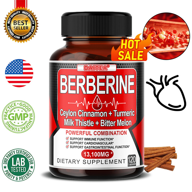 Berberine Capsules – 600mg + Piperine – Ultra High Dose + Vegan Berberine