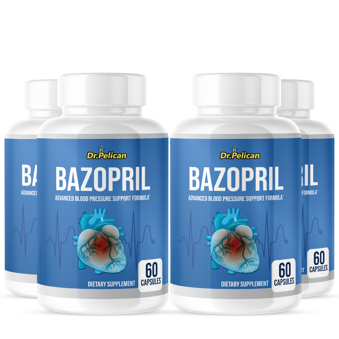 Bazopril- Blood Support- 4 Bottles- 240 Capsules