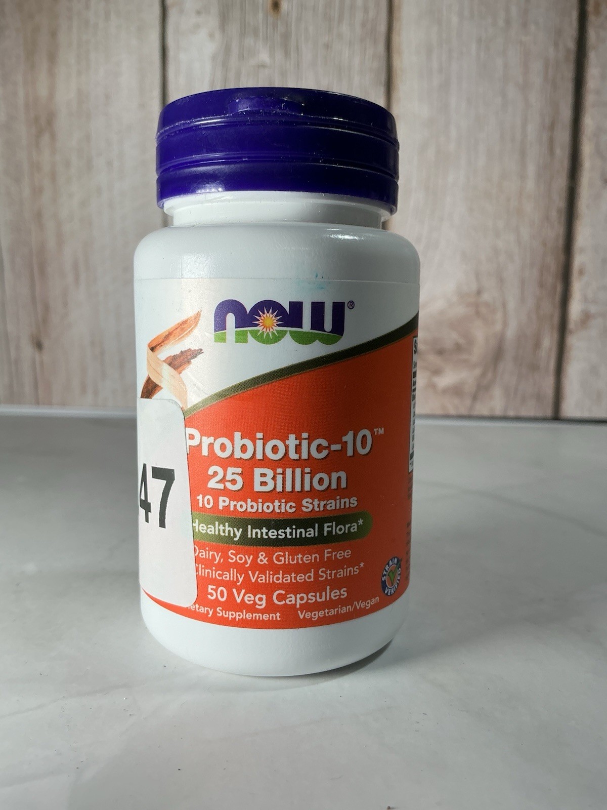 Now Foods Probiotic-10, 25 Billion, 10 Probiotic Strains, 50 Veg Capsules NEW!