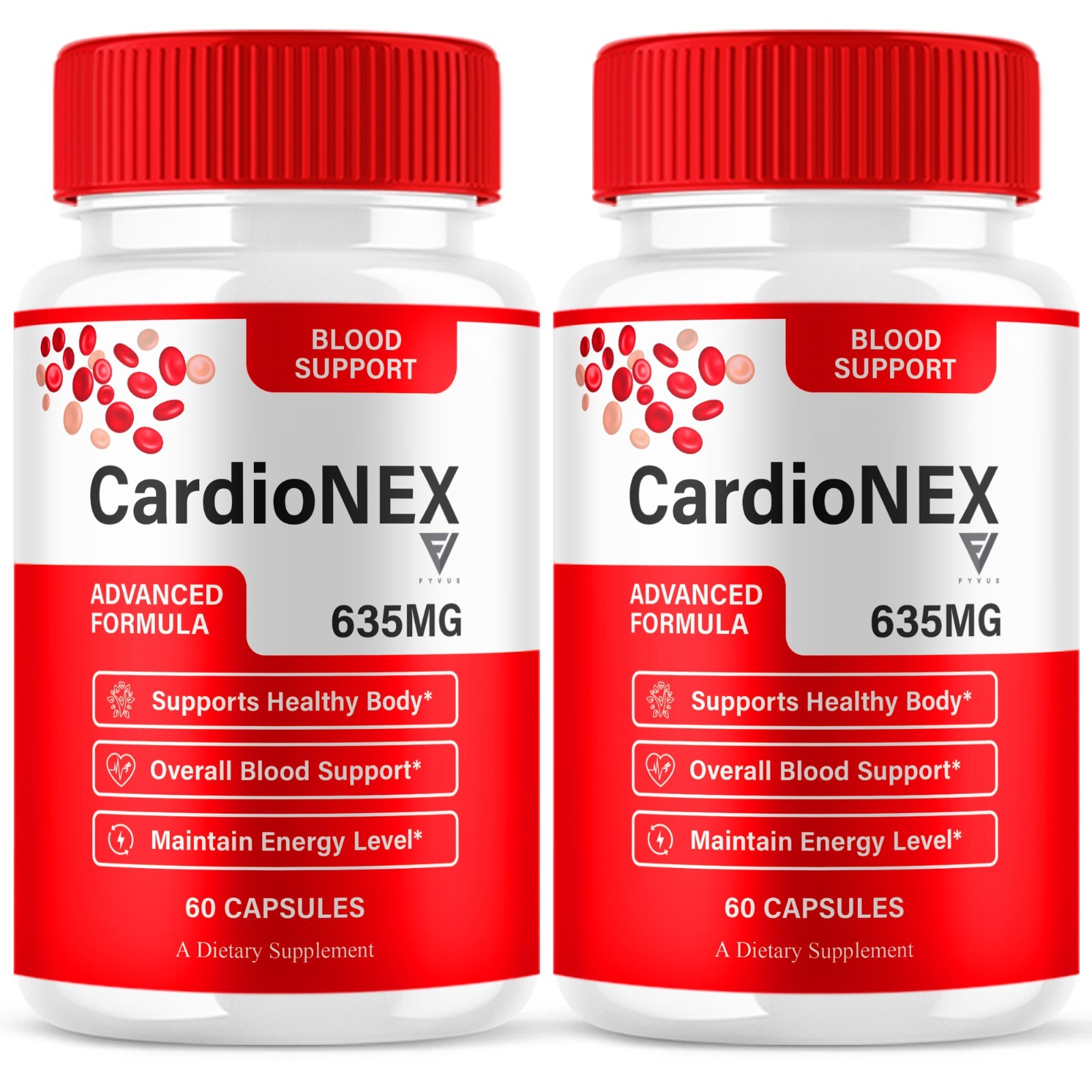 (2 Pack) CardioNEX Blood Support Capsules, CardioNEXX Supplement (120 Capsules)