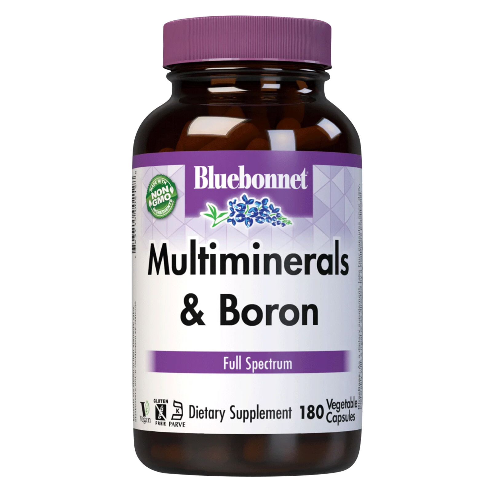 Bluebonnet Multiminerals & Boron 180 Vegetable Capsules, Vegan