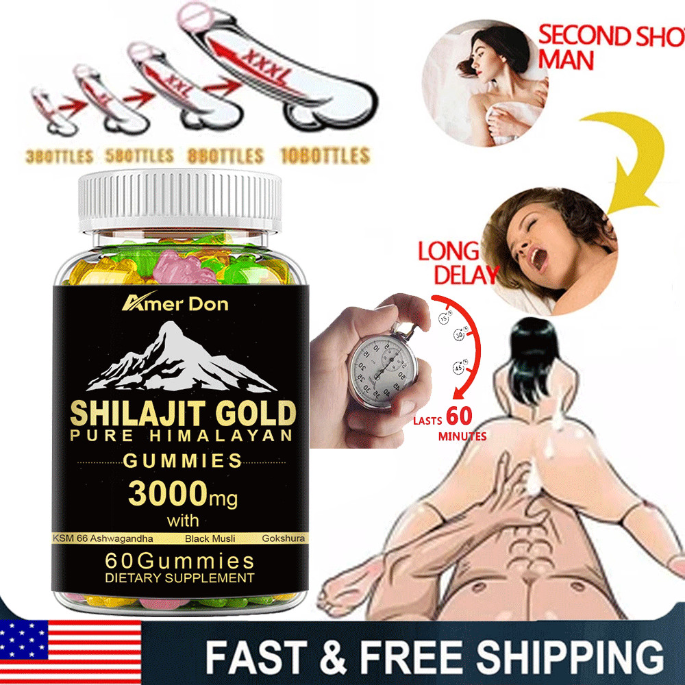 100% Pure Shilajit Gummies–Pure Organic, Rich in Fulvic Acid, Natural Supplement