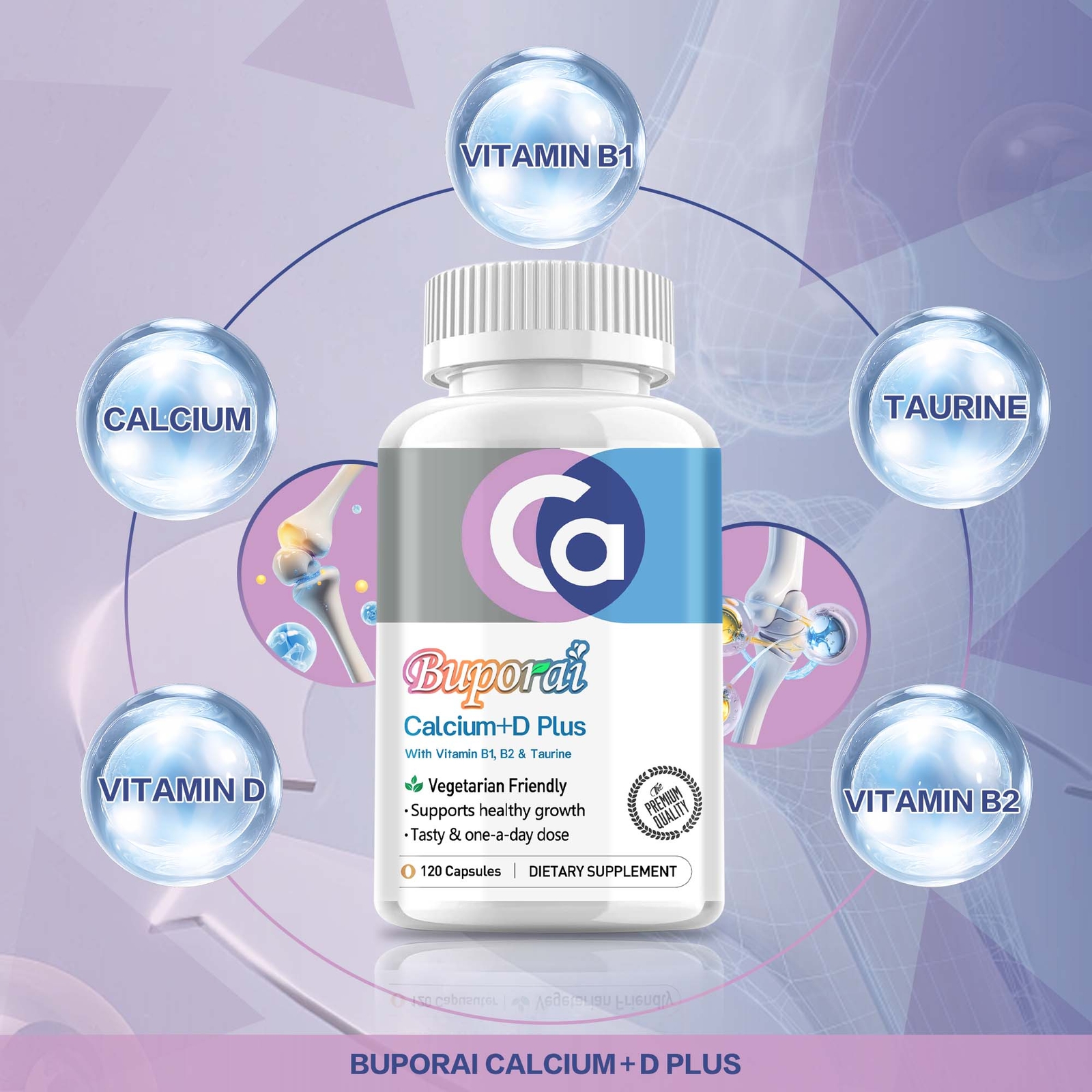 Calcium＋Vitamin D supplements – Maintain Healthy and Strong Bones and Muscles