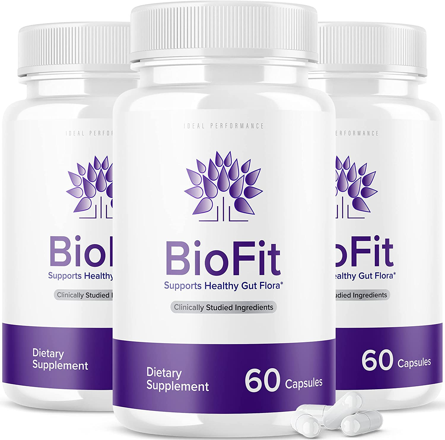 (3 Pack) Biofit Probiotic Pills Bio Fit Supplement (180 Capsules)
