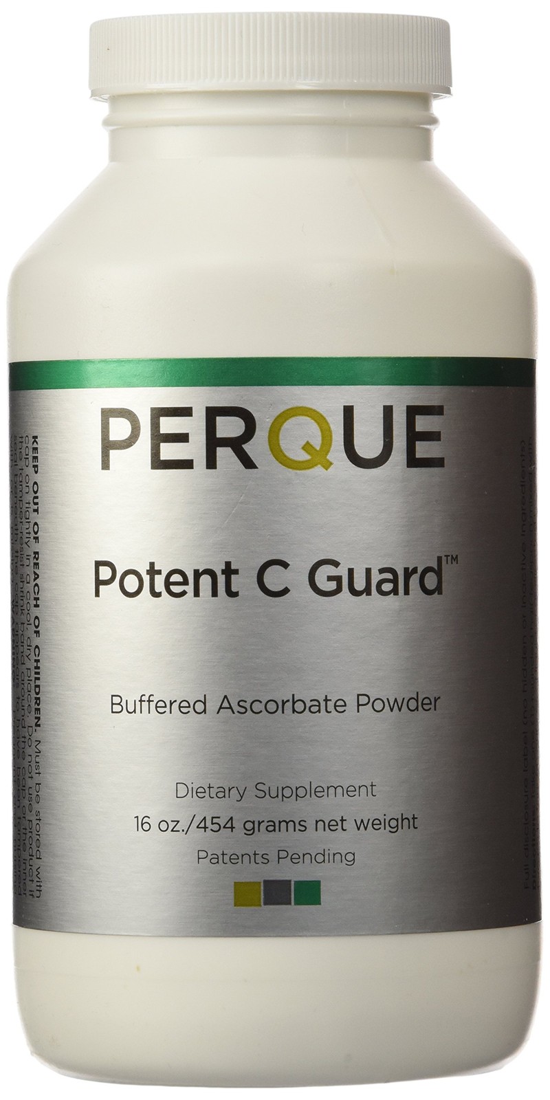 PERQUE Potent C Guard 1lb EXP 8/26 – Buffered Vitamin C Powder – Immune Support