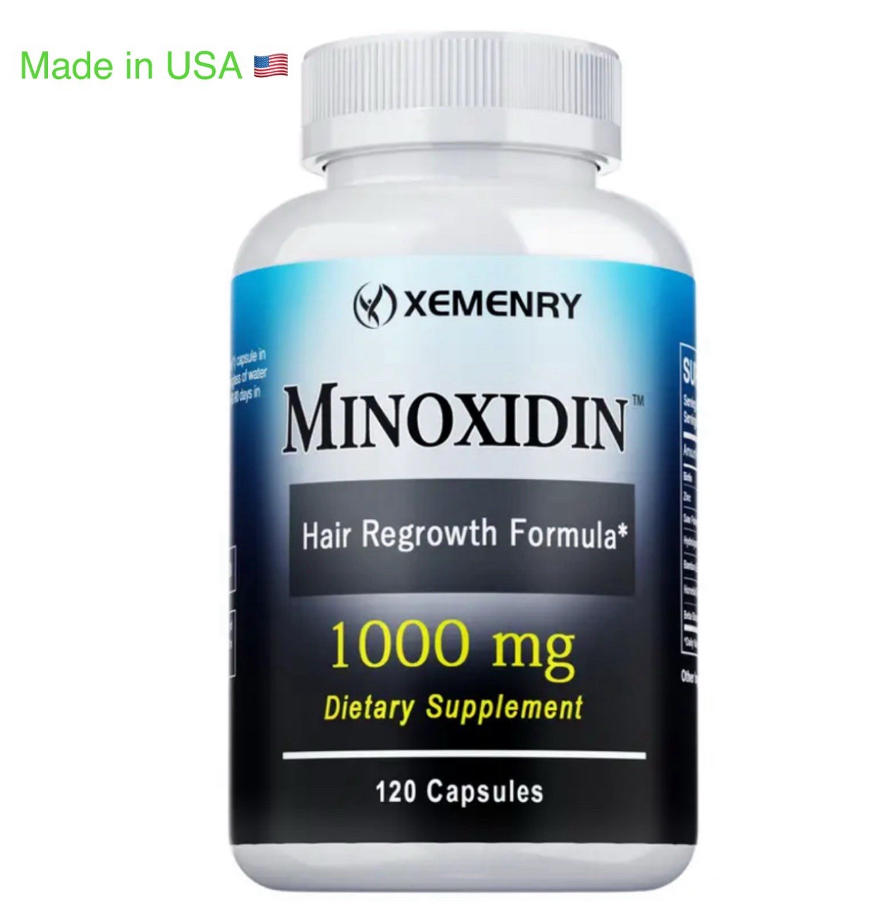 Minoxidin 1000g Pills Hair Growth and Strength With Biotin, Zinc, Collagen