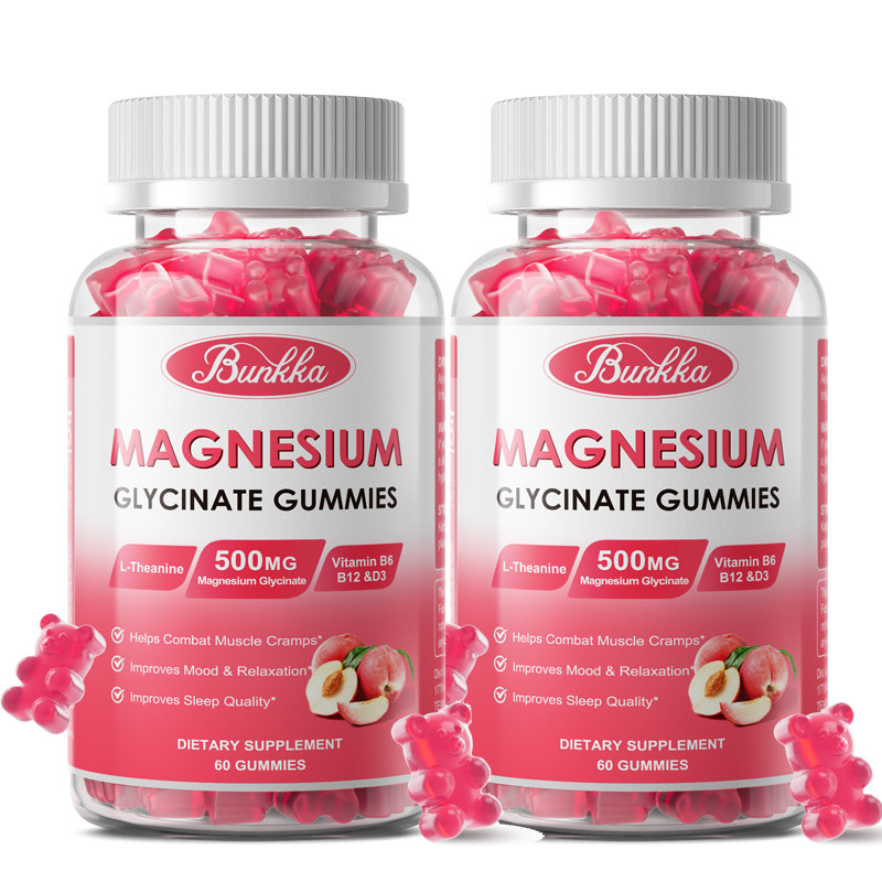(2Pack) Calcium Magnesium Zinc Gummies For Bone Health Muscle Improvement