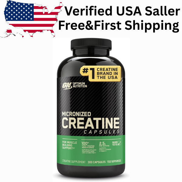 Optimum Nutrition Micronized Creatine Monohydrate 2500mg – 300 Capsules