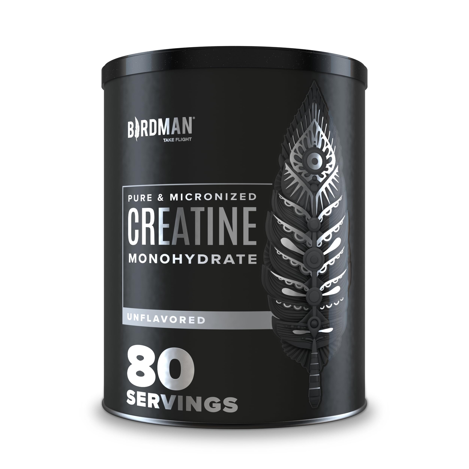 BIRDMAN Micronized Creatine Monohydrate Powder Muscle Recovery Caffeine Free