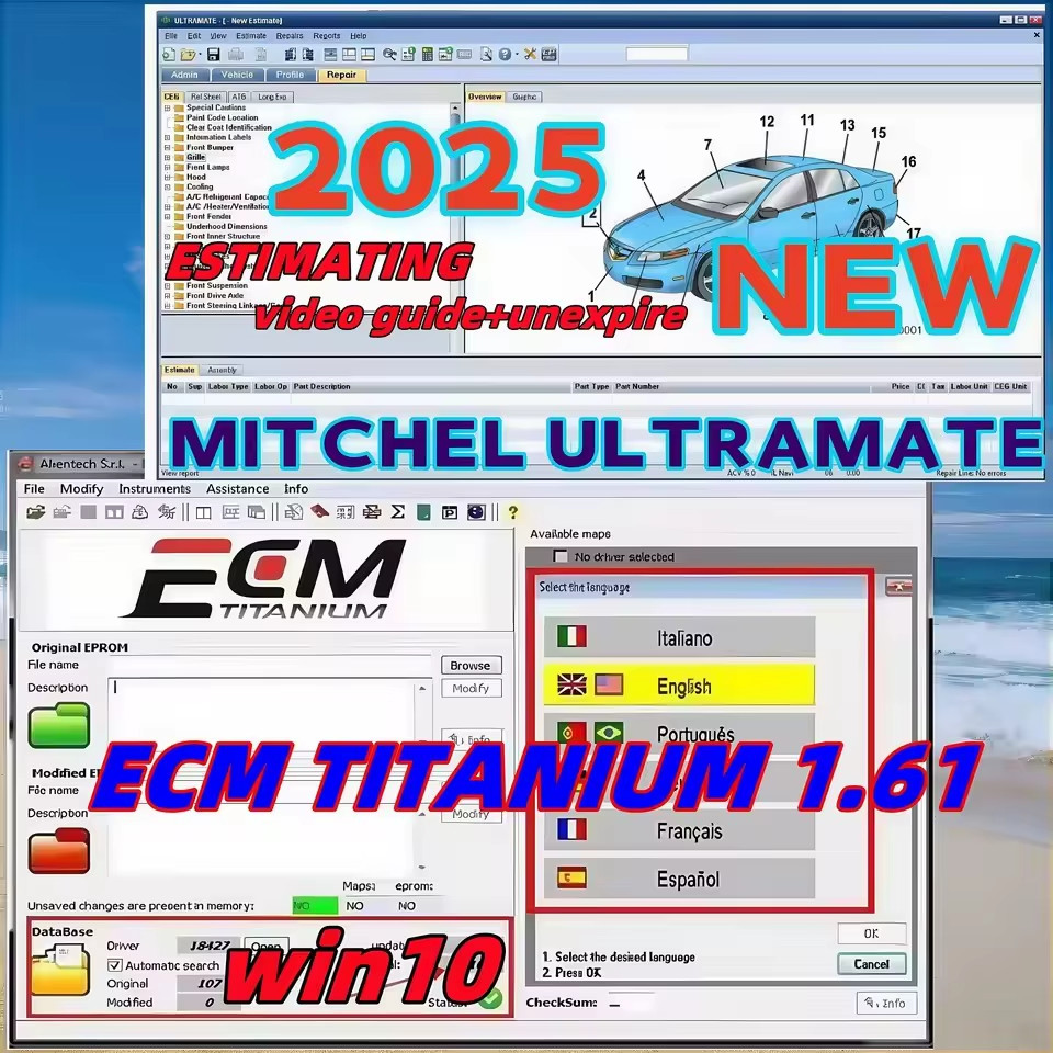 2025 Mitchell Ultramate 7 Sistema De Estimulación Avanzado Completo Con Parche D