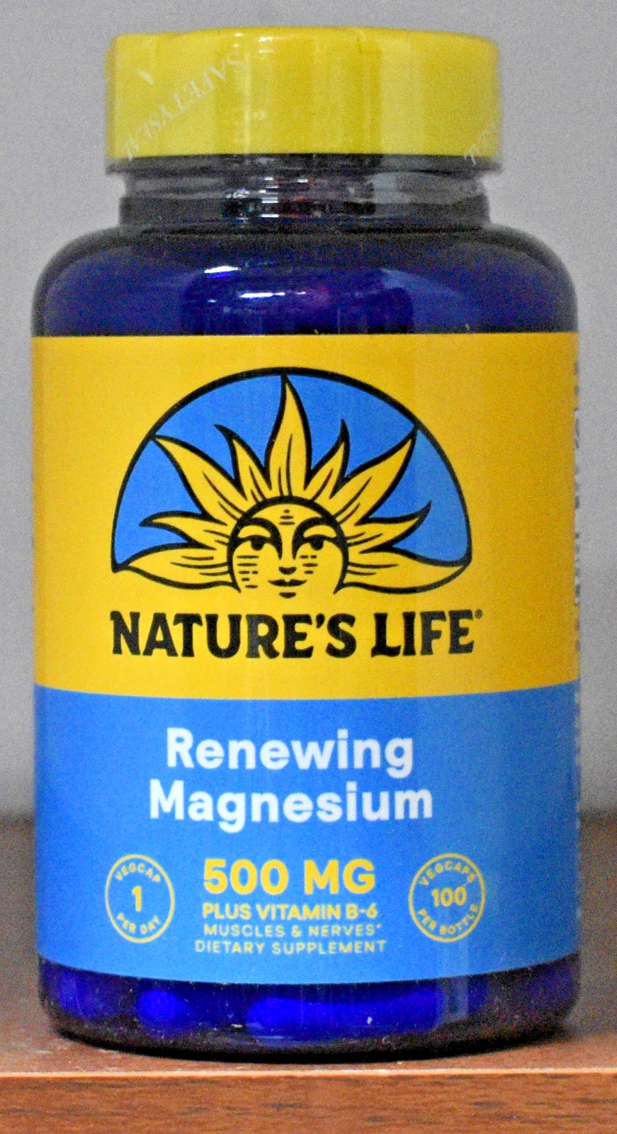 Nature’s Life Renewing Magnesium 500 mg 100 Capsules Natures Life 500mg Plus B-6