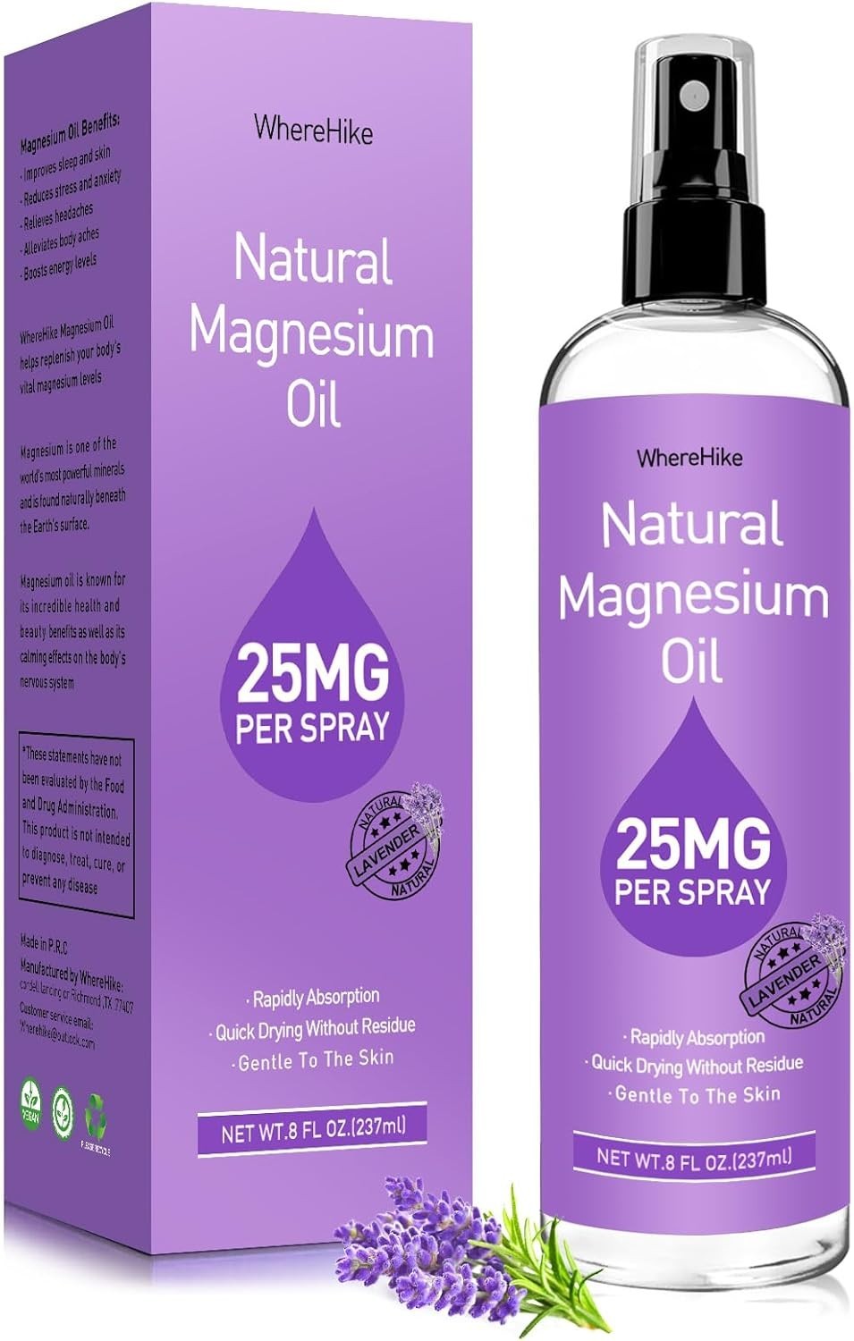 Pure Magnesium Oil Spray for Feet,Ideal Gift for Sleep & Muscle Relaxation,Bette