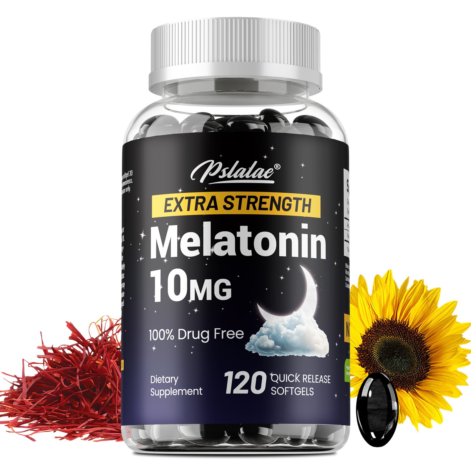 Melatonin 10mg – Powerful Sleeping Aid,Deep Sleep,Improved Sleep Quality,Non-GMO