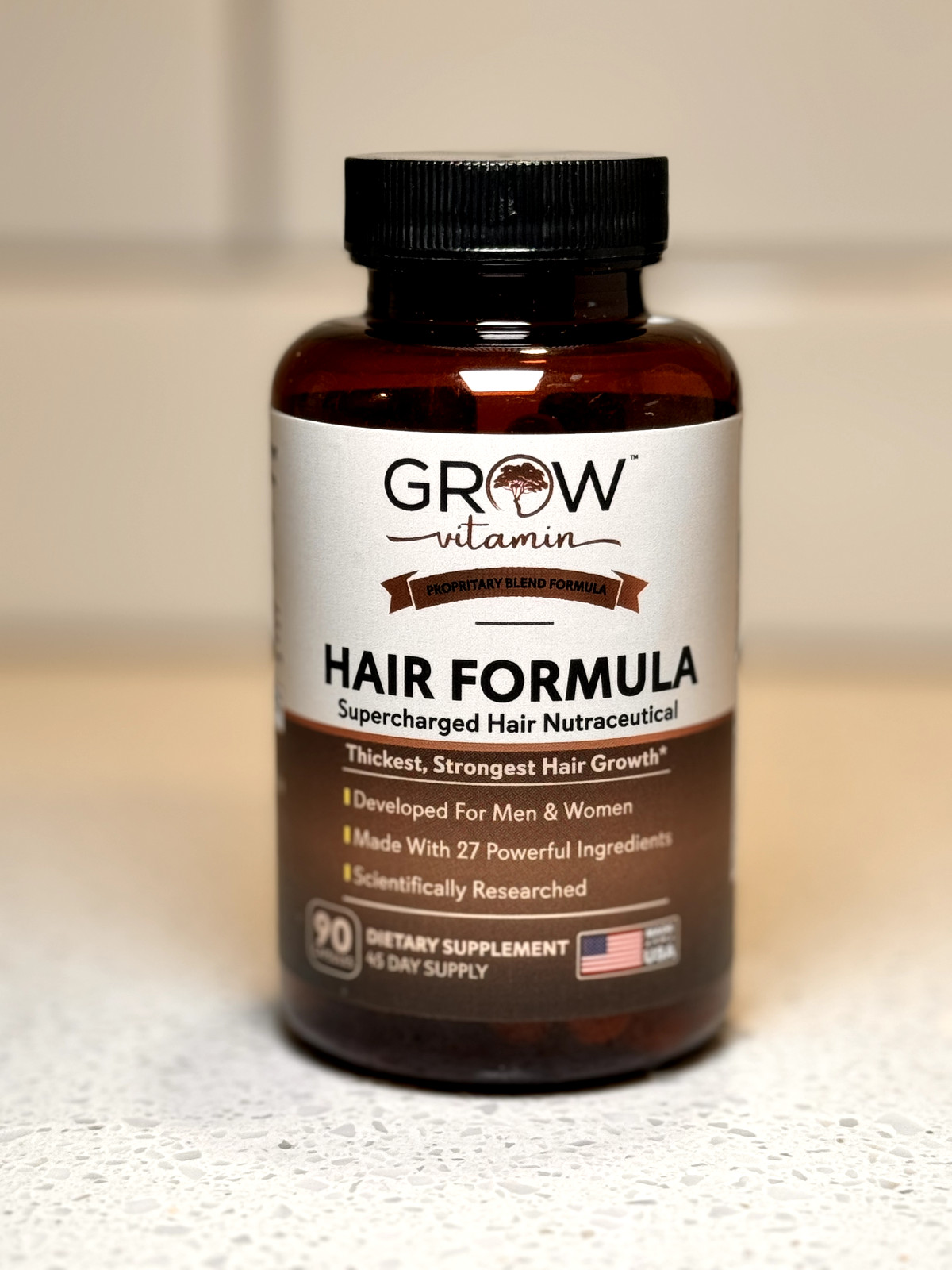 Dr. Berg’s Hair Formula Supports Healthy Hair Nails Skin+ 90 Capsules