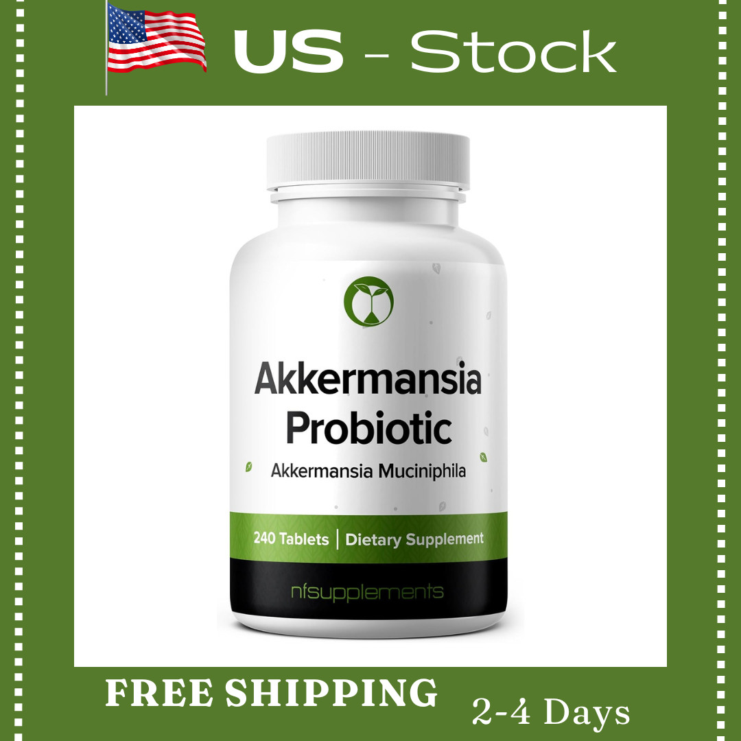 Akkermansia Muciniphila Probiotic Supplement 240 Tablets for Men & Women
