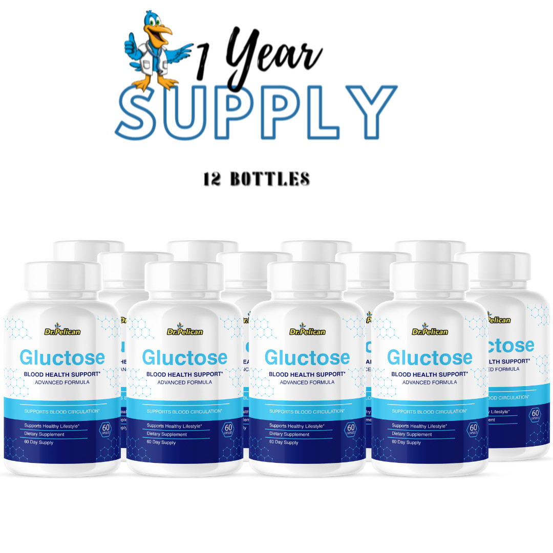 Gluctose- Blood Support- 12 Bottles- 720 Capsules