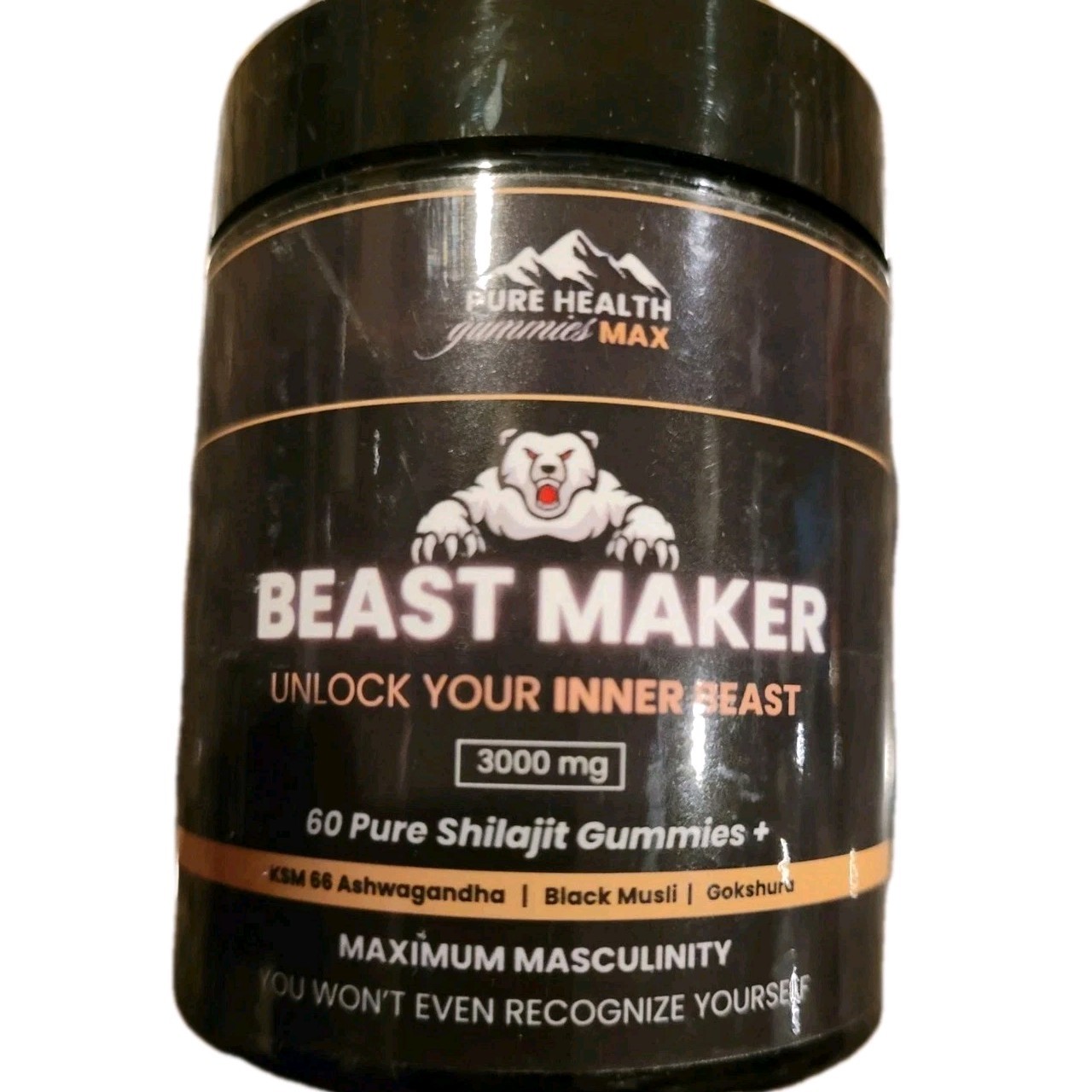 Beast Maker Pure Shilajit Gummies for Men