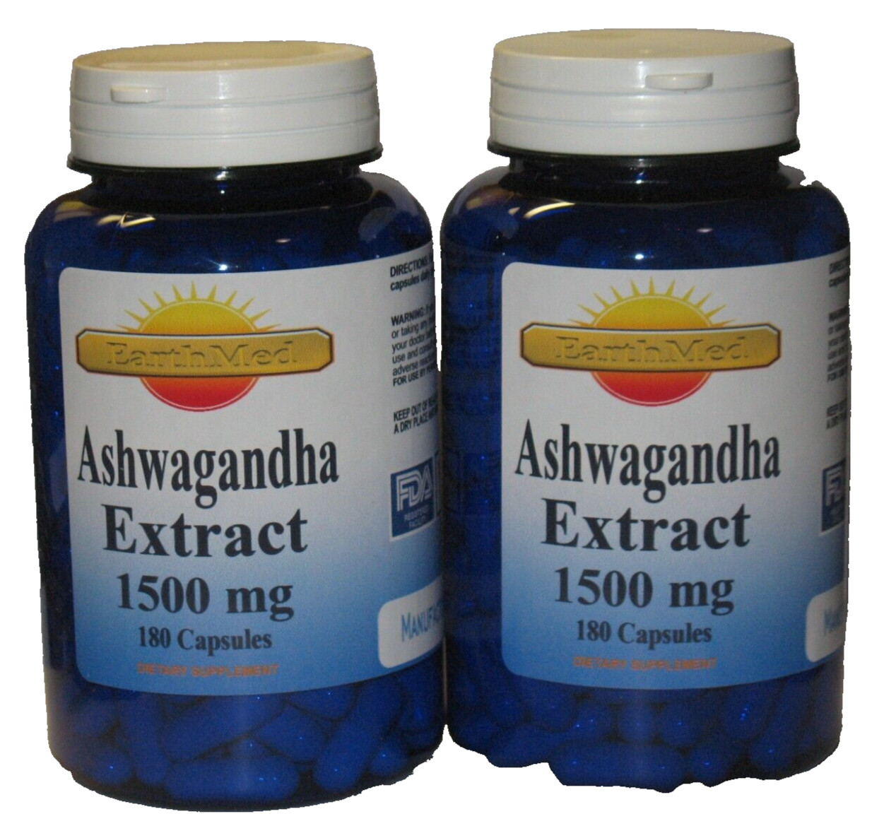 Ashwagandha  Extract 1500mg  360 Capsules  Fresh