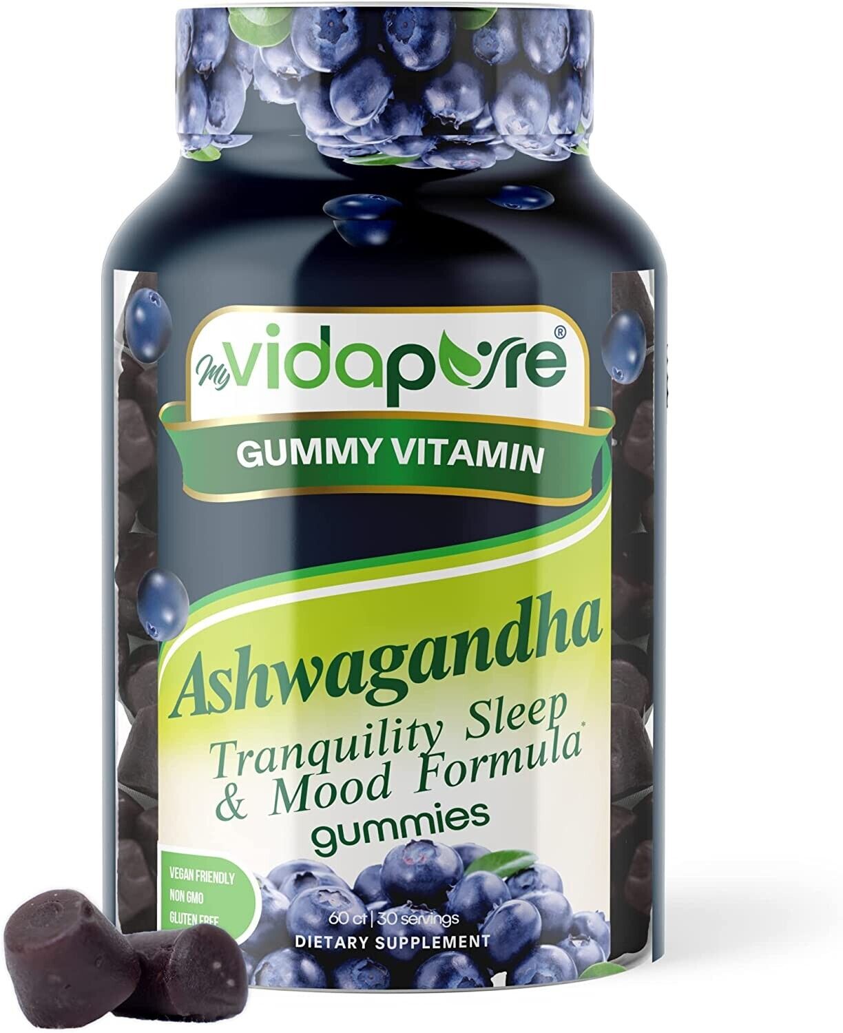 myVidaPure Ashwagandha Tranquility Sleep & Mood Formula (Exp: 04/2025)