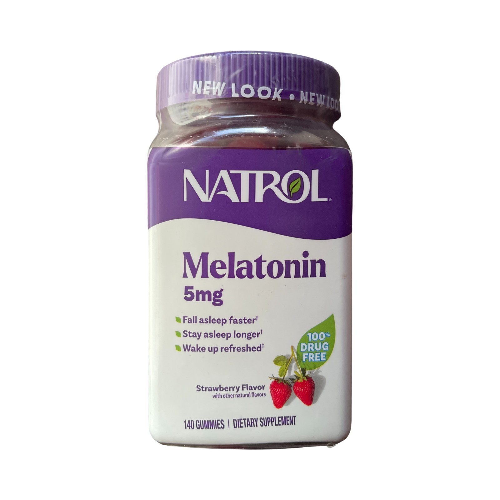 Natrol Melatonin 5mg Sleep Aid, 140 Gummies, Strawberry – Exp: 9/26