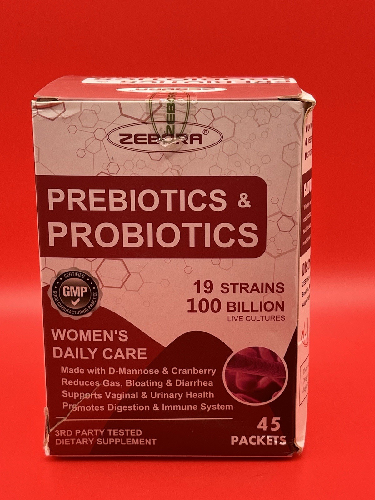 ZEBORA Probiotics-for-Women 100-Billion-CFUs with Prebiotics, D-Mannose and C