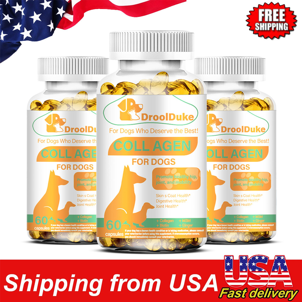 (3 Packs) Premium Collagen for Dogs – for Dogs Skin and Coat, Hip & Joint