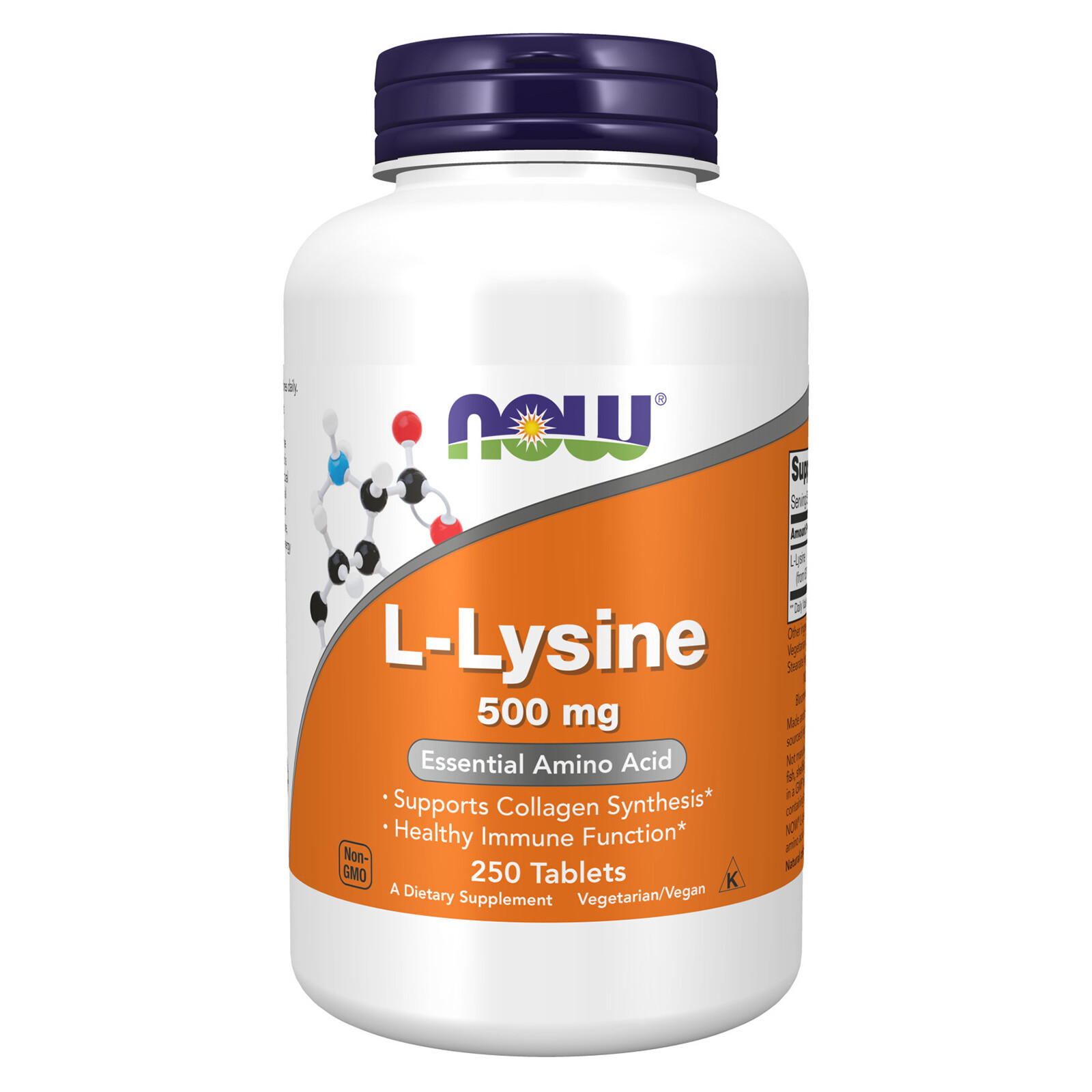 NOW FOODS L-Lysine 500 mg 250 Tablets