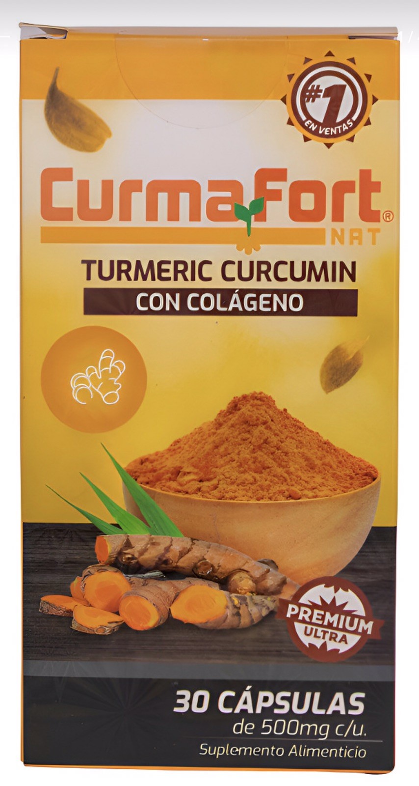 CurmaFort Turmeric Curcumin with Collagen Joint & Muscle Relief 30 Capsules